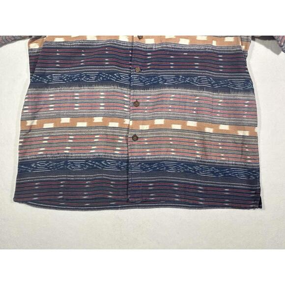 The Territory Ahead Shirt Mens Large Aztec Southwest Stripe Short Sleeve - Picture 4 of 9